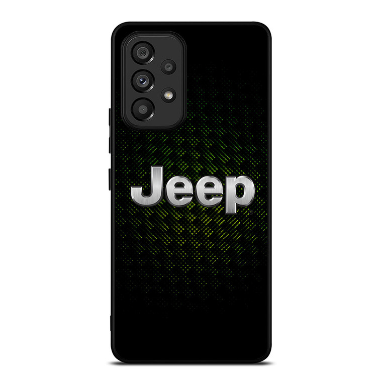 JEEP GREEN CARBON LOGO Samsung Galaxy A53 Case Cover