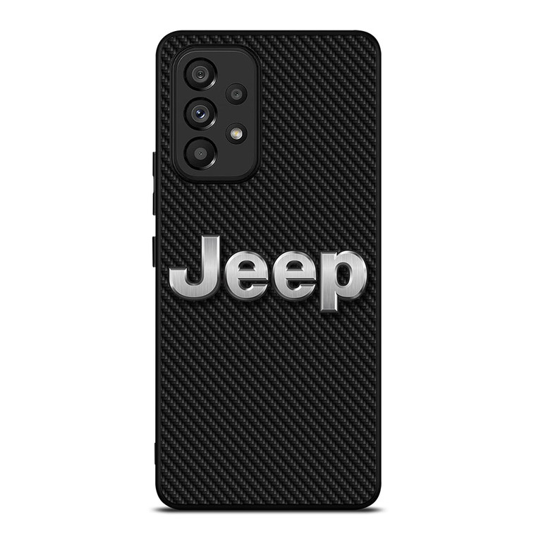 JEEP LOGO CARBON Samsung Galaxy A53 Case Cover