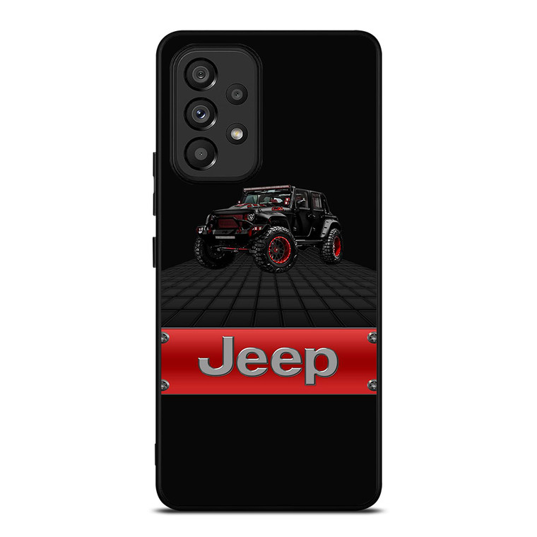 JEEP WRANGLER BLACK LOGO Samsung Galaxy A53 Case Cover