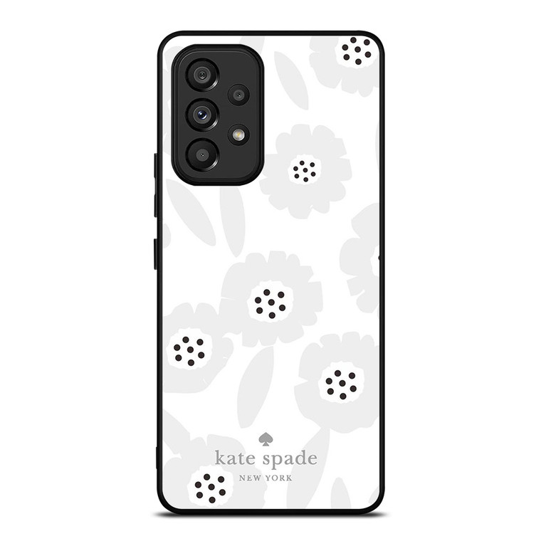 KATE SPADE GREY FLOWER Samsung Galaxy A53 Case Cover