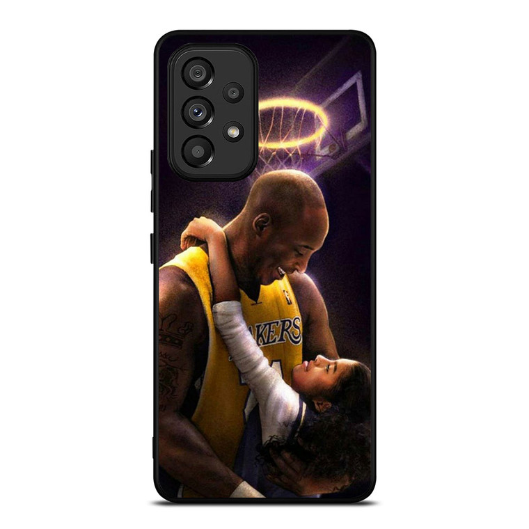 KOBE BRYANT AND GIGI Samsung Galaxy Note 9 Black Rubber Samsung Galaxy A53 Case Cover