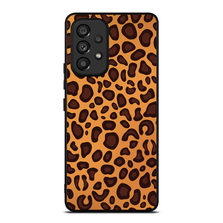 LEAPARD BROWN PATTERN Samsung Galaxy A53 Case Cover