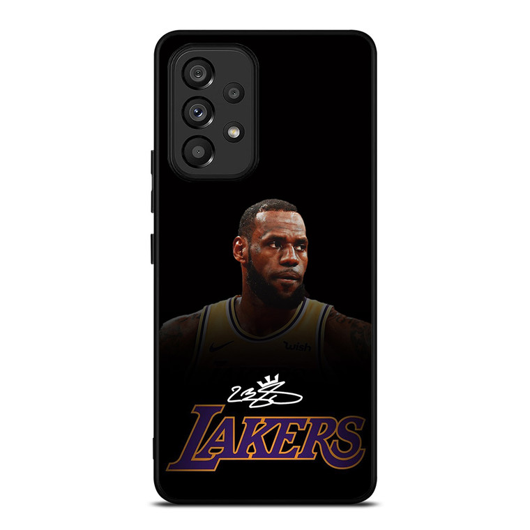 LEBRON JAMES LA LAKERS AUTOGRAPH Samsung Galaxy A53 Case Cover
