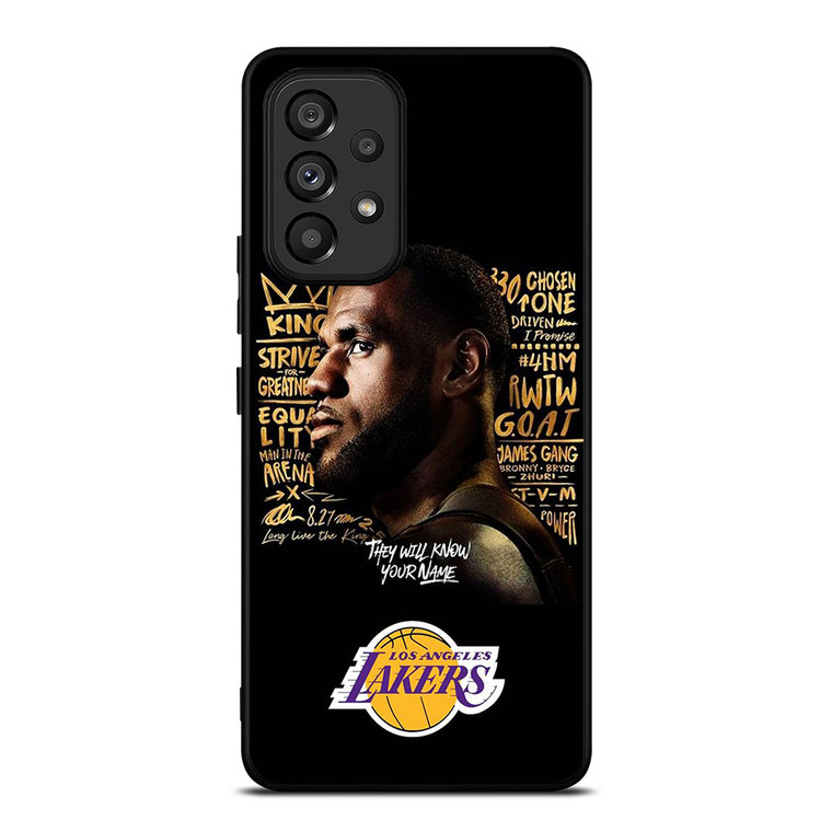 LEBRON JAMES QUOTE LA LAKERS Samsung Galaxy A53 Case Cover