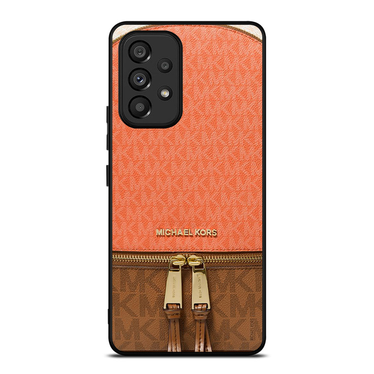 MICHAEL KORS MK LOGO BACKPACK ORANGE BAG Samsung Galaxy A53 Case Cover