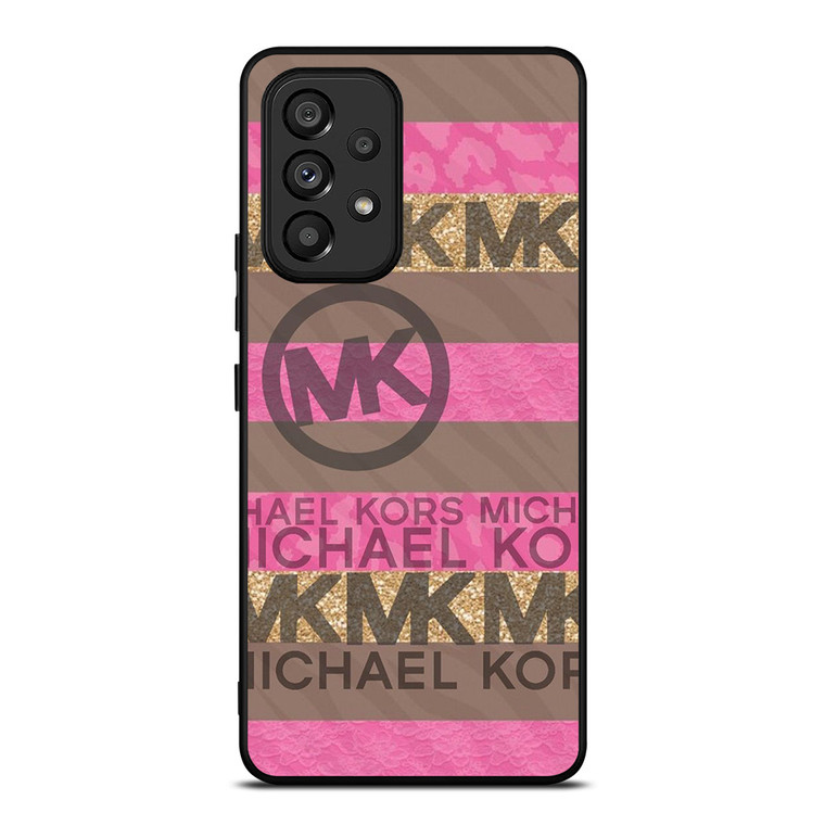 MICHAEL KORS PINK STRIP LOGO Samsung Galaxy A53 Case Cover