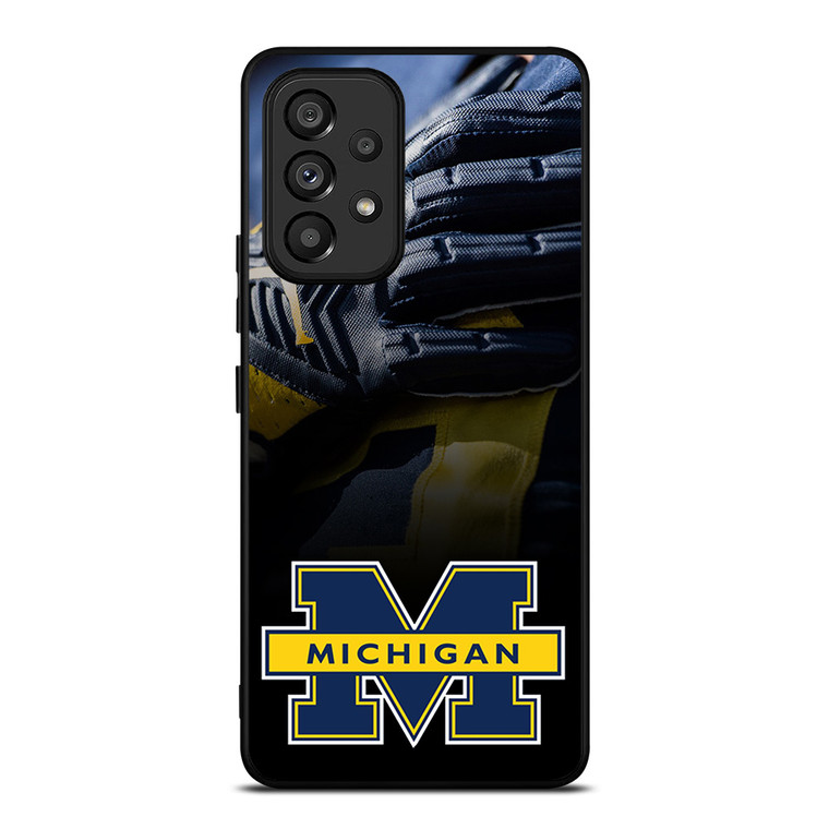 MICHIGAN WOLVERINES JERSEY GLOVES Samsung Galaxy A53 Case Cover