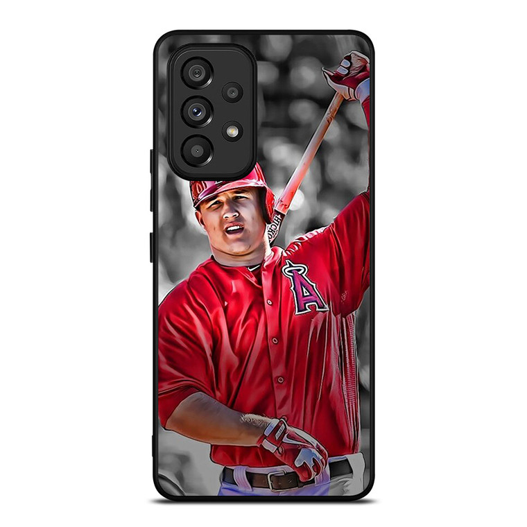 MIKE TROUT BASEBALL LOS ANGELES ANGELS Samsung Galaxy A53 Case Cover