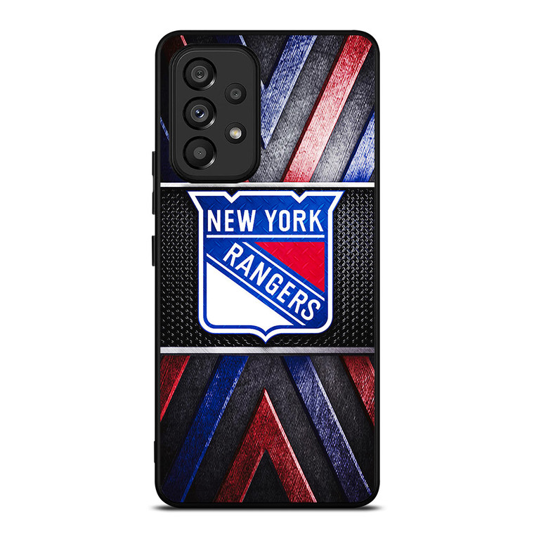 NEW YORK RANGERS NHL METAL LOGO Samsung Galaxy A53 Case Cover