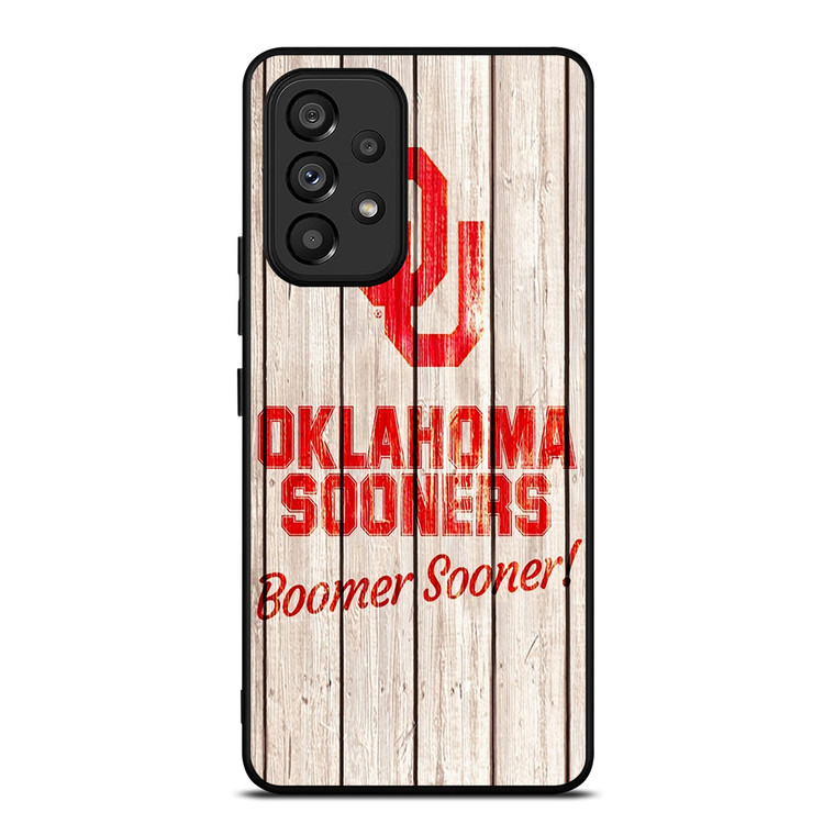 OKLAHOMA SOONERS WOODEN LOGO Samsung Galaxy A53 Case Cover