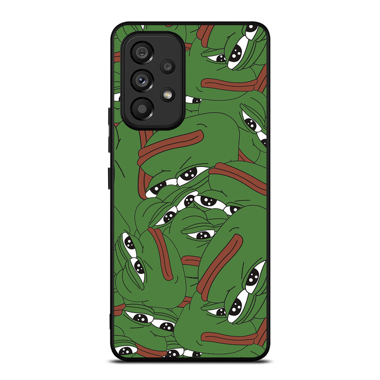 PEPE THE SMUG FROG COLLAGE Samsung Galaxy A53 Case Cover