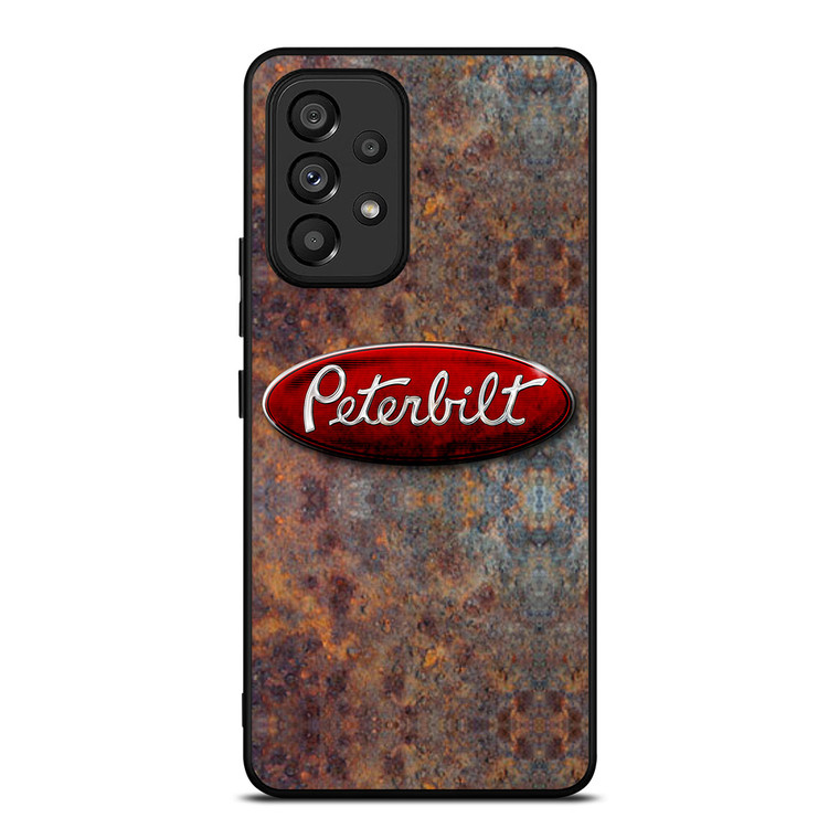 PETERBILT TRUCK RUSTY METAL LOGO Samsung Galaxy A53 Case Cover