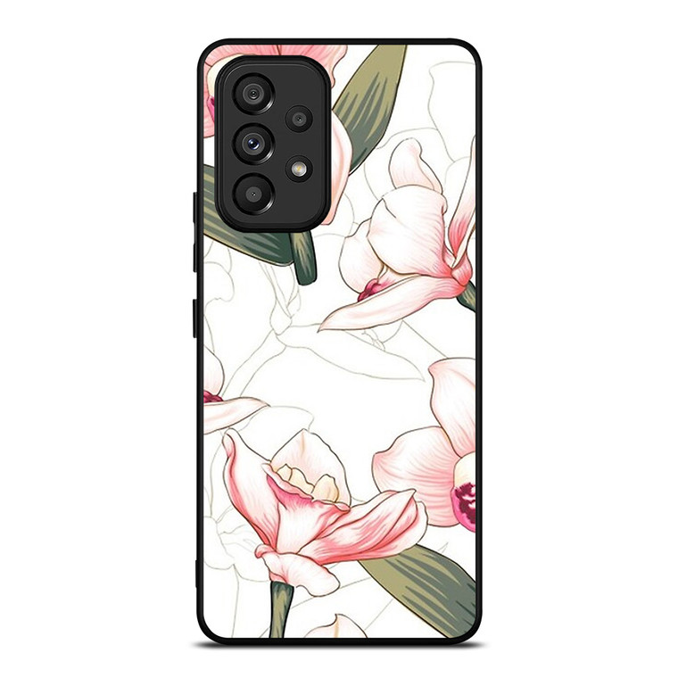 PINK ORCHID FLOWER Samsung Galaxy A53 Case Cover