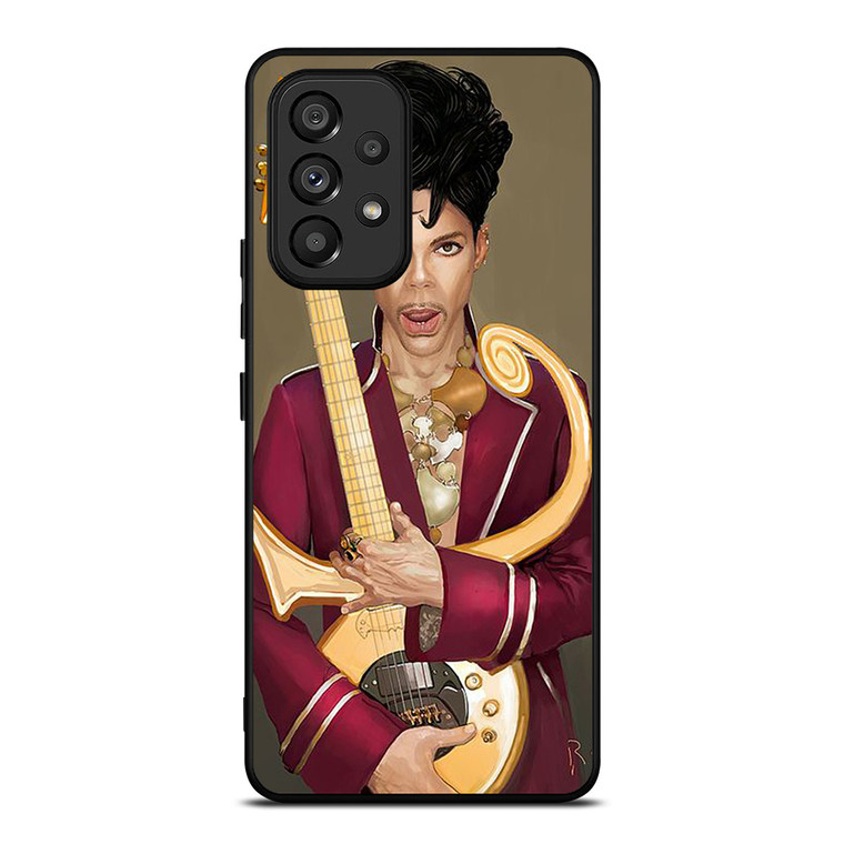 PRINCE PURPLE IN MEMORIAM AND GUITAR Samsung Galaxy A53 Case Cover