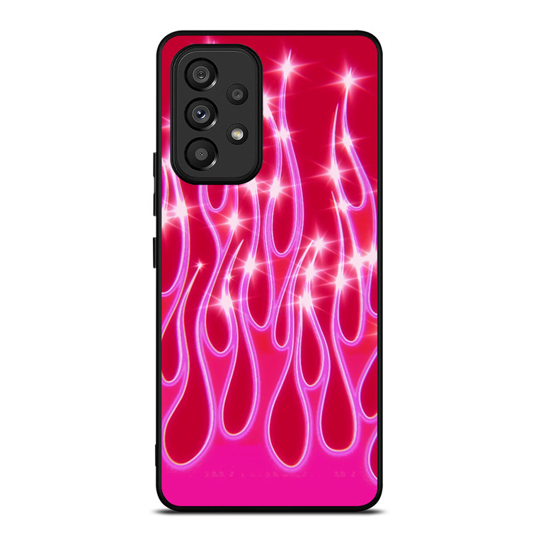 SNINY PINK FLAMES Samsung Galaxy A53 Case Cover