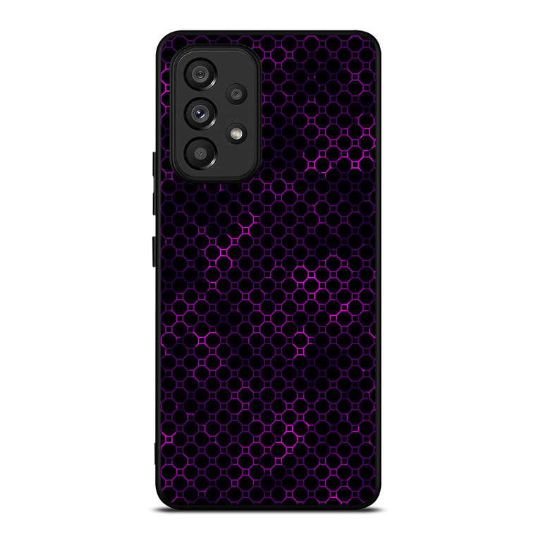 STYLISH HEXAGONAL VIOLET PATTERN Samsung Galaxy A53 Case Cover