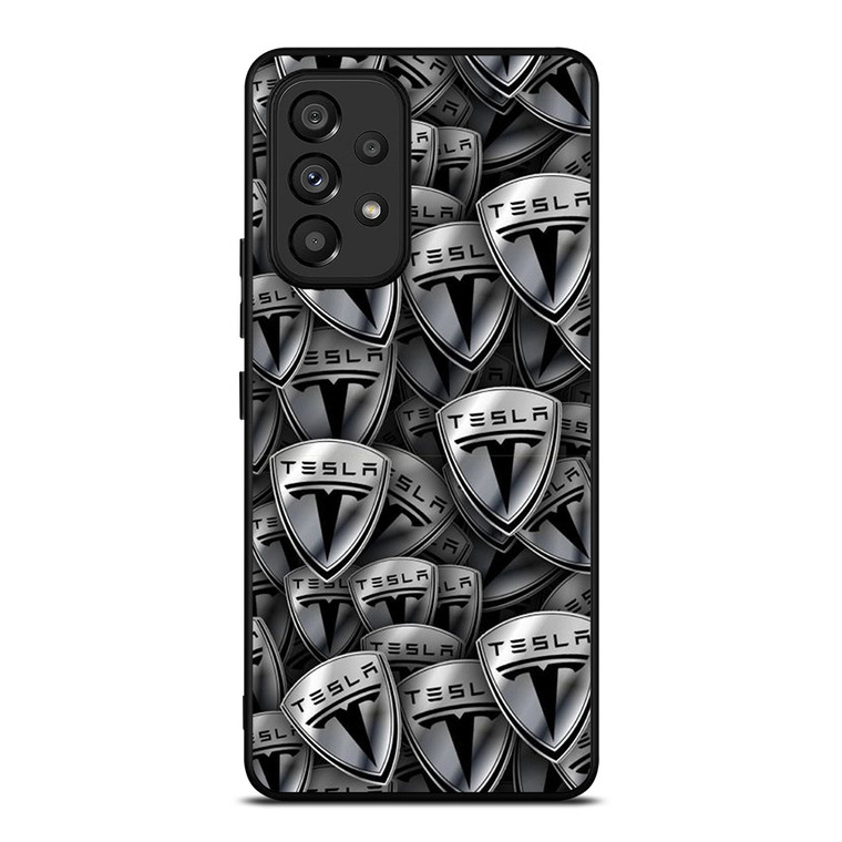 TESLA METAL LOGO COLLAGE Samsung Galaxy A53 Case Cover