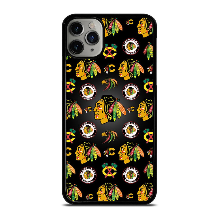 CHICAGO BLACKHAWKS COLLAGE LOGO iPhone 11 Pro Max Case Cover