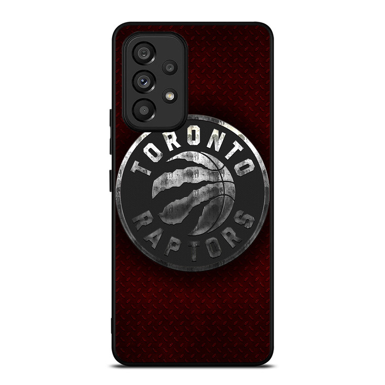 TORONTO RAPTORS RED METAL Samsung Galaxy A53 Case Cover