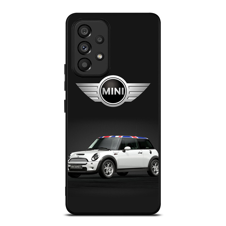 UNION JACK BLUE MINI COPER CAR Samsung Galaxy A53 Case Cover
