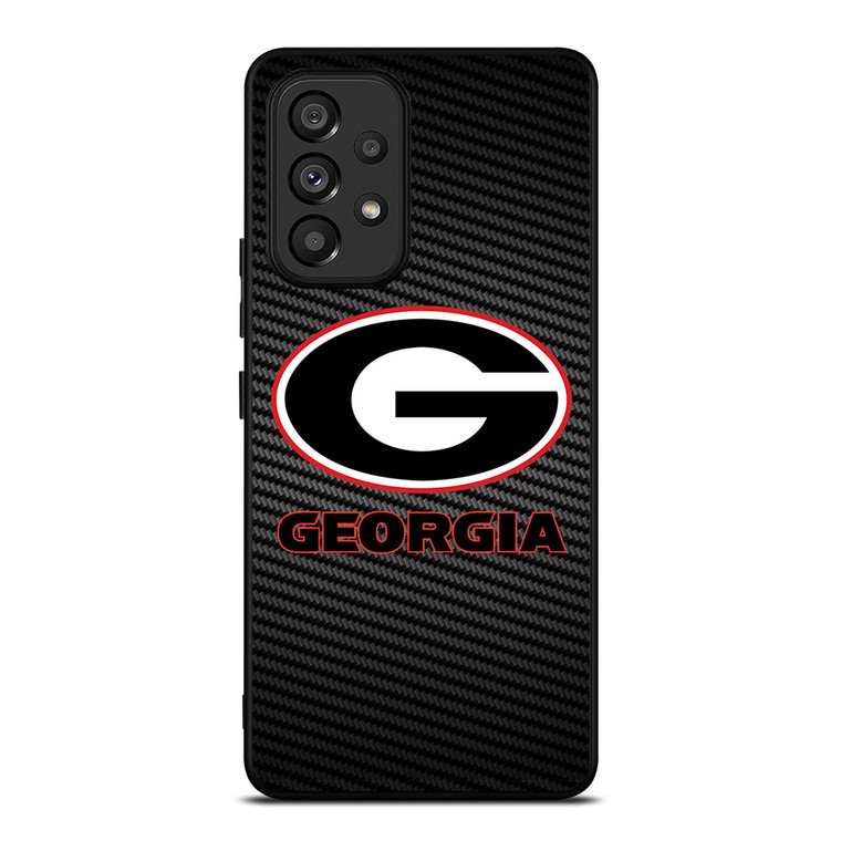 UNIVERSITY GEORGIA CARBON SYMBOL Samsung Galaxy A53 Case Cover