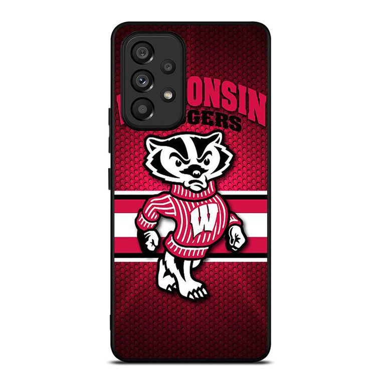 WISCONSIN BADGER FOOTBALL LOGO 2 Samsung Galaxy A53 Case Cover