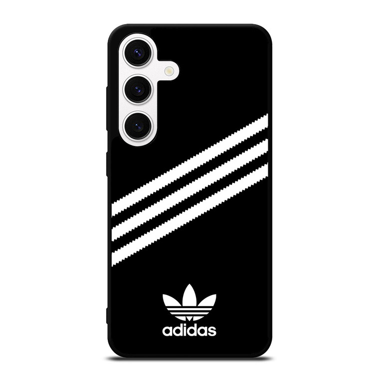 ADIDAS ORIGINALS STRIPES BLACK WHITE Samsung Galaxy S24 Case Cover