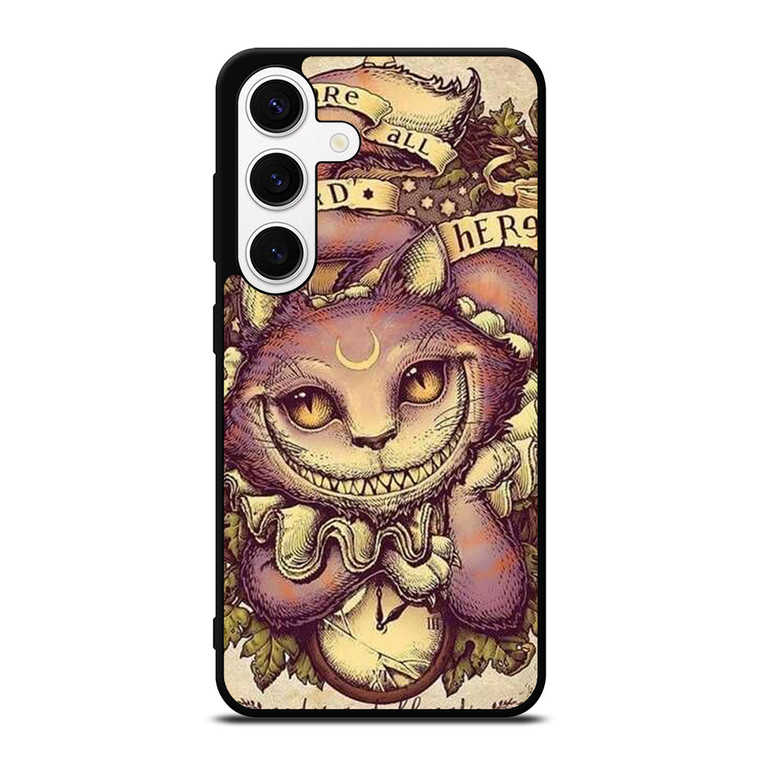 ALICE IN WONDERLAND CHESHIRE CAT ART Samsung Galaxy S24 Case Cover
