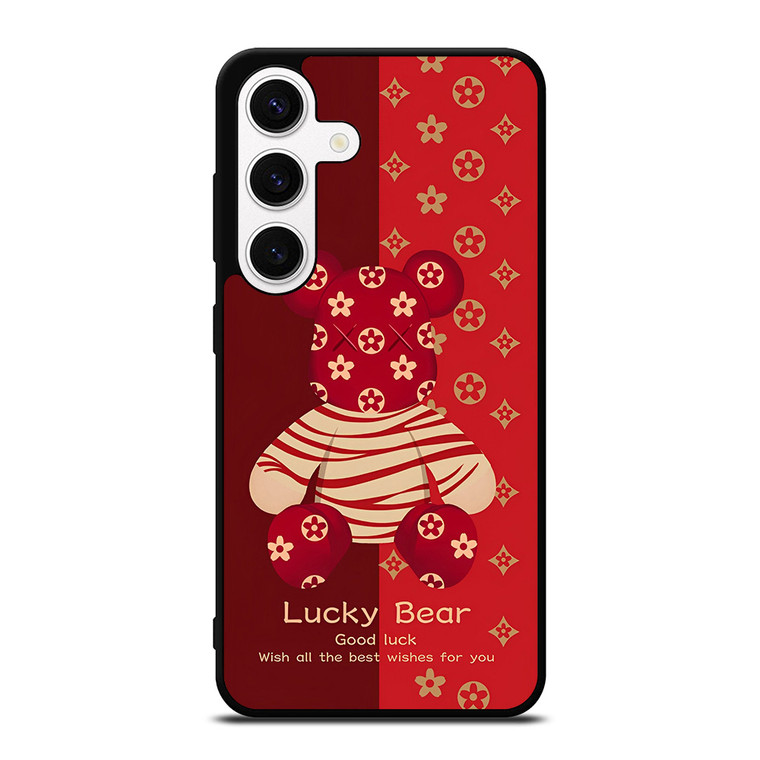 BEAR BRICK KAWS LUCKY RED Samsung Galaxy S24 Case Cover