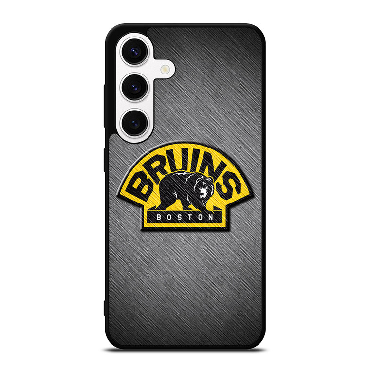 BOSTON BRUINS METAL LOGO Samsung Galaxy S24 Case Cover