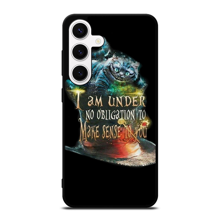 CHESHIRE CAT QUOTE ALICE IN WONDERLAND Samsung Galaxy S24 Case Cover