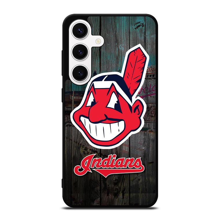CLEVELAND INDIANS WOODEN LOGO Samsung Galaxy S24 Case Cover