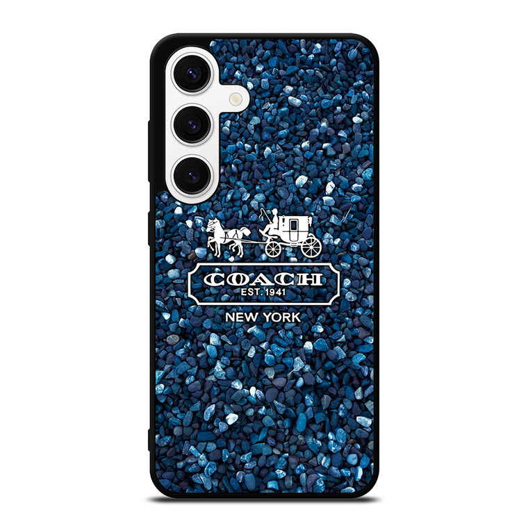 COACH NEW YORK BLUE STONE Samsung Galaxy S24 Case Cover
