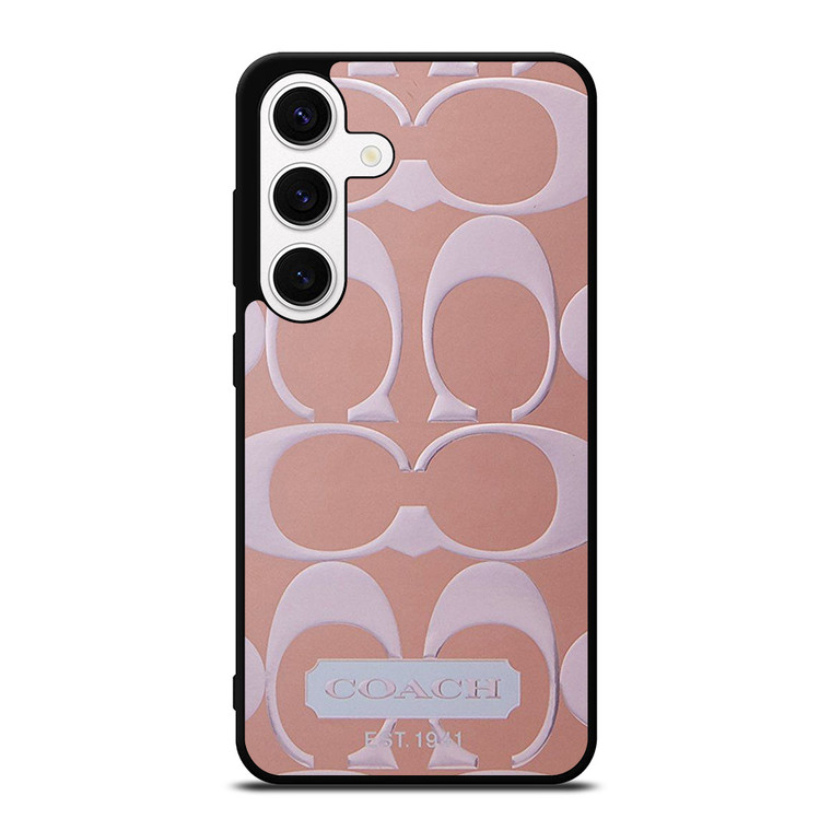 COACH NEW YORK PINK PATTERN Samsung Galaxy S24 Case Cover