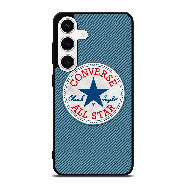 CONVERSE SNEAKERS LOGO BLUE Samsung Galaxy S24 Case Cover CONVERSE SNEAKERS LOGO BLUE Samsung Galaxy S24 Case Cover