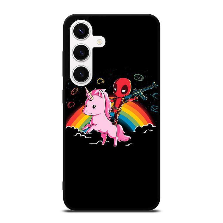 DEADPOOL AND UNICORN CUTE Samsung Galaxy S24 Case Cover