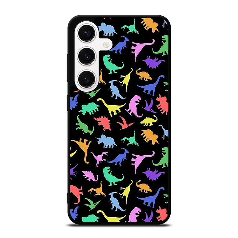 DINOSAUR COLORFUL PATTERN Samsung Galaxy S24 Case Cover DINOSAUR COLORFUL PATTERN Samsung Galaxy S24 Case Cover