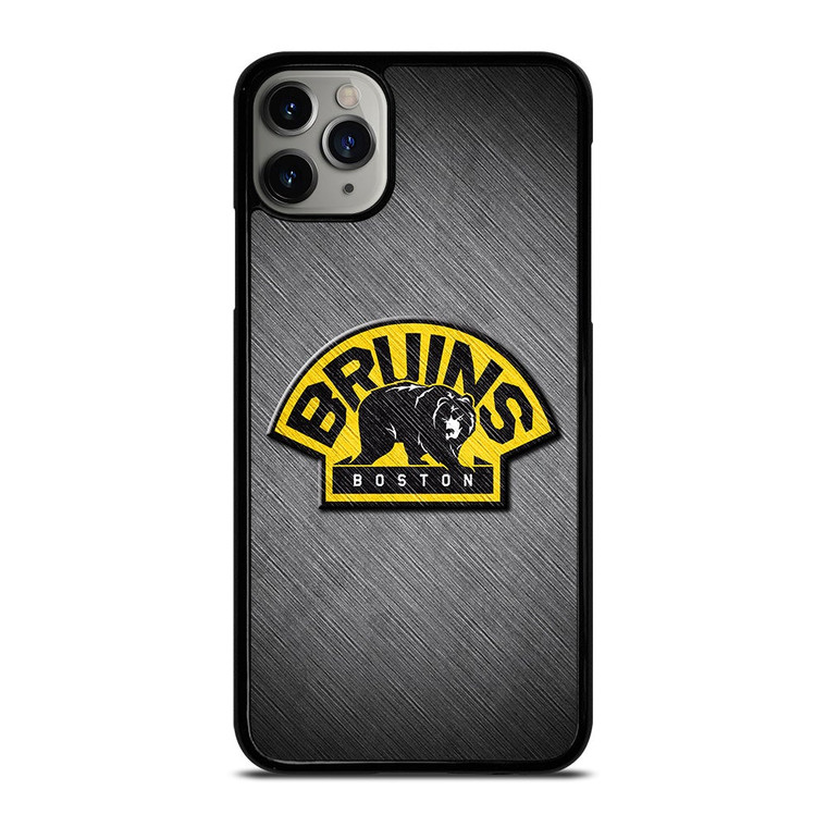 BOSTON BRUINS METAL LOGO iPhone 11 Pro Max Case Cover