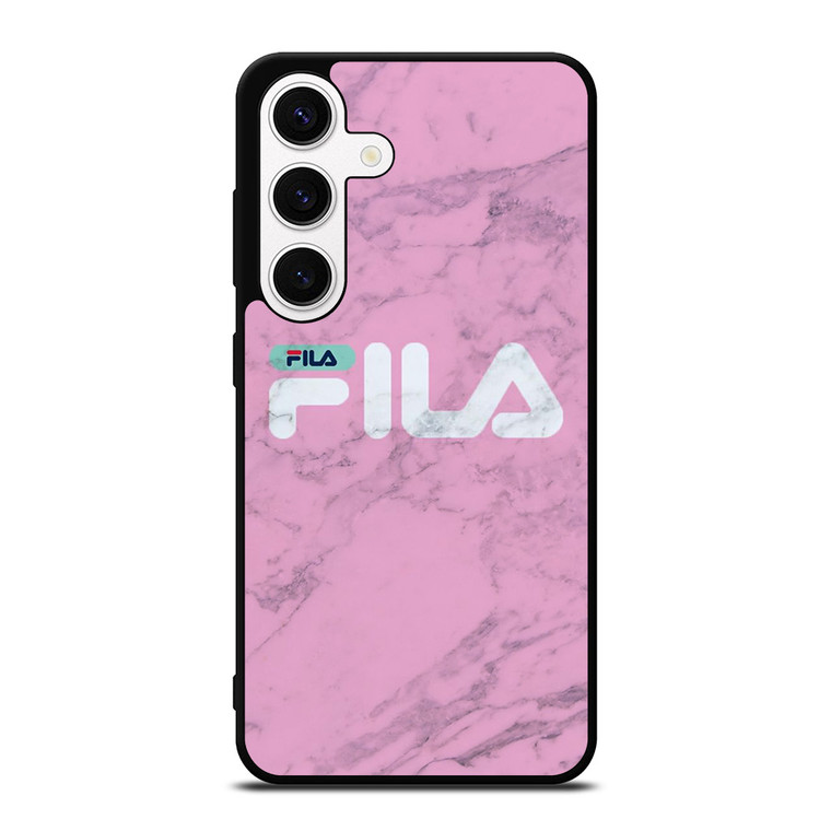 FILA SPORT PINK MARBLE LOGO Samsung Galaxy S24 Case Cover