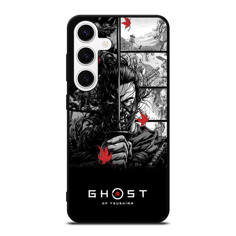 GHOST OF TSUSHIMA LOGO BLACK WHITE Samsung Galaxy S24 Case Cover