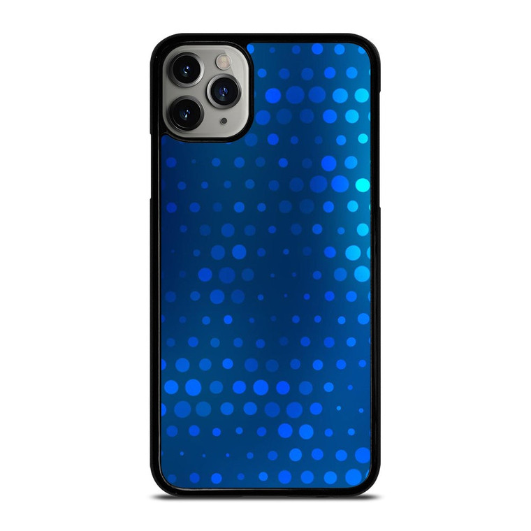BLUE GRADIENT HALFTONE PATTERN iPhone 11 Pro Max Case Cover