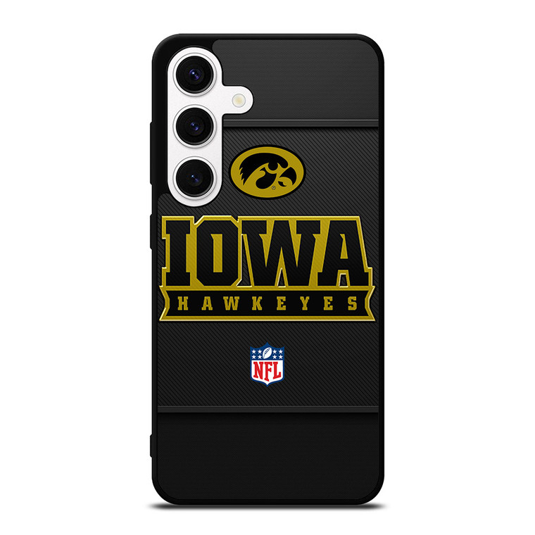 IOWA HAWKEYES CARBON LOGO Samsung Galaxy S24 Case Cover