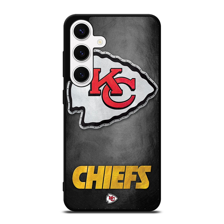 KANSAS CITY CHIEFS METAL LOGO Samsung Galaxy S24 Case Cover