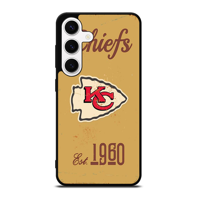 KANSAS CITY CHIEFS RUSTY LOGO Samsung Galaxy S24 Case Cover