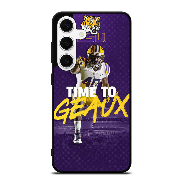 LSU TIGERS TIME TO GEAUX Samsung Galaxy S24 Case Cover