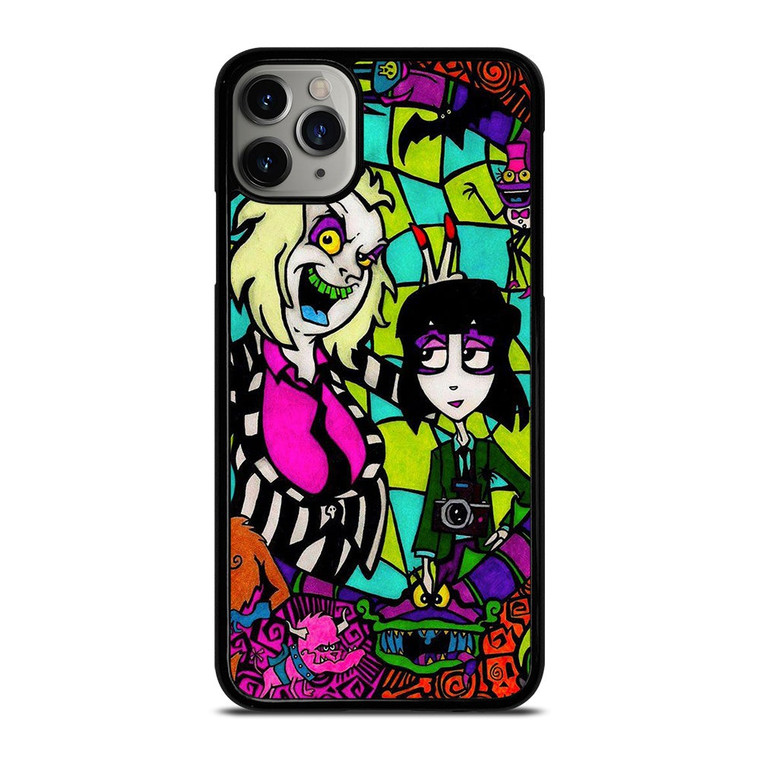 BEETLEJUICE TIM BURTON CARTOON  GLASS iPhone 11 Pro Max Case Cover