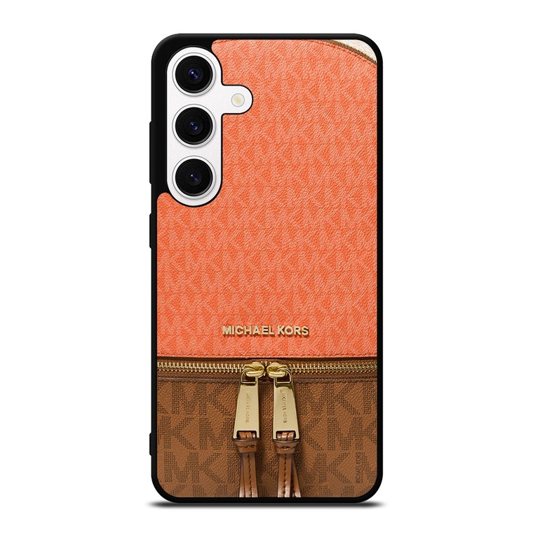 MICHAEL KORS MK LOGO BACKPACK ORANGE BAG Samsung Galaxy S24 Case Cover