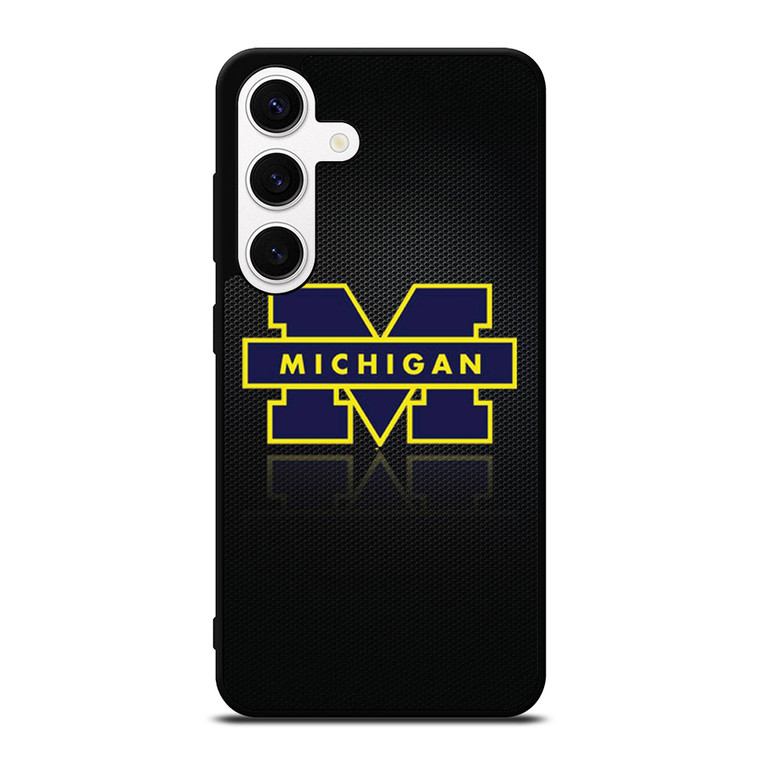 MICHIGAN WOLVERINES METAL LOGO Samsung Galaxy S24 Case Cover MICHIGAN WOLVERINES METAL LOGO Samsung Galaxy S24 Case Cover