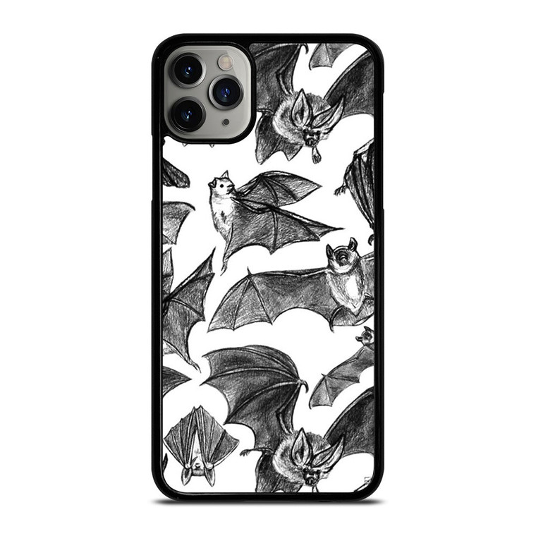 BAT HAND DRAWING PATTERN iPhone 11 Pro Max Case Cover