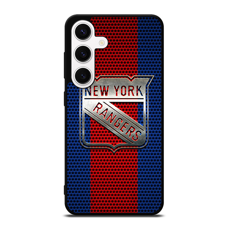 NEW YORK RANGERS LOGO METAL Samsung Galaxy S24 Case Cover
